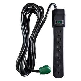 Gogreen Power 445041690644 6-outlet Surge Protector With 12 Ft. Cord Black