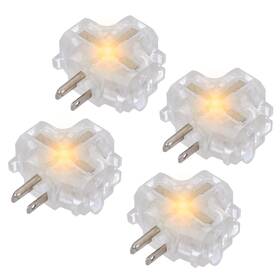 Gomen 652726776440 3-outlet Grounding Adapter Heavy Duty 3 Way Plug Etl Listed Grounded