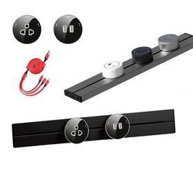 Goodears 791352441305 Wall Mount Power Strip With Removable Outlet Adapter Track Home Applian