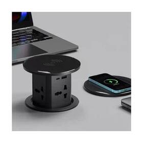 Goodears 791352441404 Pop Up Outlet Automatic Hidden Power Strip With 15w Wireless Charger 4 Ac O