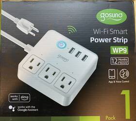 Tt-wp9-wh-smart Gosund Smart Power Strip Plug White Wp9 Usb Charging Port For Alexa Google Home
