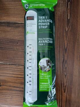 Greenlite 635279492272 Tier 1 Advanced Current Sensing 7 Outlet Power Strip Ideal For Pc And Tv