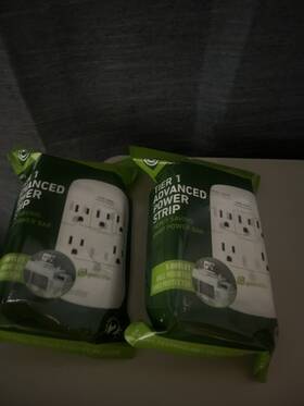 Greenlite 635279690159 3 Packs Of 5 Outlet Advanced Power Strip Tier 1 Wall Mount Smart Surge Pro