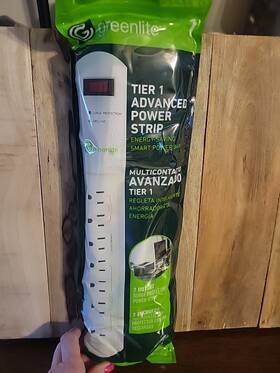 Greenlite 675279449227 New Tier 1 Advanced Power Strip Energy Saving Smart Bar 7 Outlet