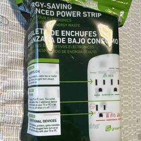 Apst11 Greenlite Energy-saving Advanced Power Strip 5 Outlets Always On White
