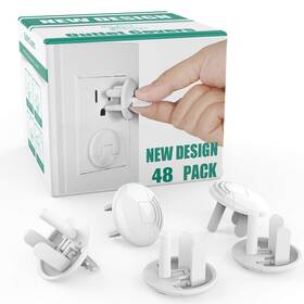 Grenfudddfe2 Grenfu Outlet Covers With Hidden Pull Handle 48 Pack Upgraded Round 3-prong