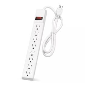 Grip Tight Tools 445033719735 8-outlet Power Strip With 2.5 Ft. Cord White