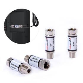 Gr01003 Groword 4 Pcs Coaxial Surge Lightning Protector/surge Suppressor For Protector Satellite