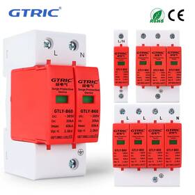 Gtly-c40 Gtric House Lightning Surge Protector Ac Spd 1p 2p 3p 4p 40ka 60ka 220v 385v