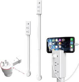 Gulluoglu 445035113159 Electrical Outlet Extender Stick -rotates 180 Access Hard-to-reach Outlets Usb