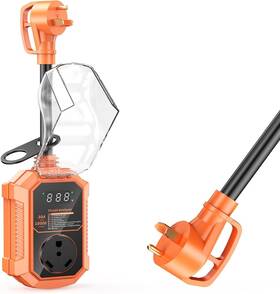 Gutterworld Rv-13 30 Amp Rv Surge Protector Smart Display 18000 Joules Waterproof Voltage Protect