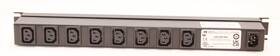 1583t8e1bk Hammond New Power Strip Rack Mount Cord Steel Black 8 Outlets
