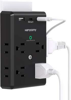 Hn83t Hanycony Surge Protector Outlet Extender With Usb C Ports - 3 Sided Power Strip 8 O Hn83t Hanycony Surge Protector Outlet Extender With Usb C Ports - 3 Sided Power Strip 8 O