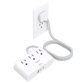 Hn93t Hanycony Flat Plug Power Strip 6 Ft Ultra Thin Extension Cord 3 Outlets Usb P Hn93t Hanycony Flat Plug Power Strip 6 Ft Ultra Thin Extension Cord 3 Outlets Usb P
