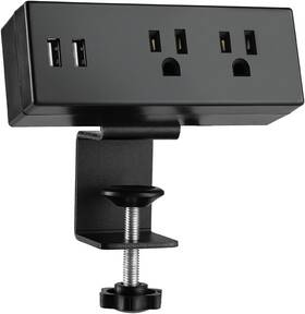 Hdctek 313099723799 Desk Edge Power Strip With Usb Ports Desktop Clamp Outlets Mountable Under