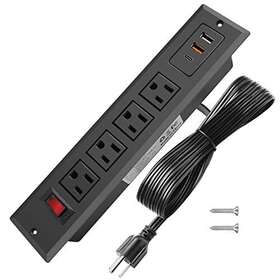 Hdctek 665878339005 20w Mountable Power Strip Usb C Recessed Usb-c Fast Select Color