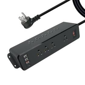 Hdctek 665878339456 9 Outlets Wall Mount Power Strip With Usb C Double Side Outlet Extender Fast Cha