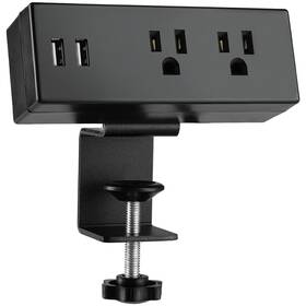 Hdctek 741844037066 Desk Edge Power Strip With Usb Ports Desktop Clamp Outlets Mountable Un
