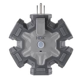 Hdx 818897011210 15 Amp 5 Outlets Power Hub Grey