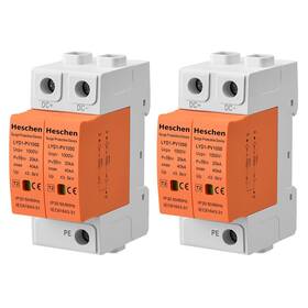 Lyd1-pv1000 Heschen Surge Protective Device 2p 1000vdc 20ka Fire-proof Din Rail