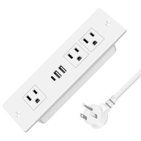 Qc3.0 Hezi 786833833120 Recessed Power Strip Furniture Drawer Outlet With 20w Pd Usbc And 18w Usba P