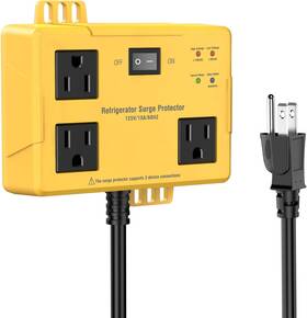 Cc-03-14 Hezi Refrigerator Surge Protector - Wall Mount 3 Outlet Voltage With Time D