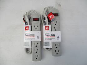 Hft 64144 2 Power Strips 6-outlet Heavy Duty Model #64144