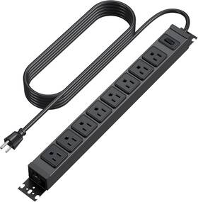 Hhsoet 313046974977 Metal 360 Rotating Mountable Power Strip 8 Outlet Gaming Table Mounted