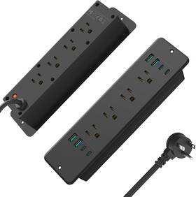 Hhsoet 313109024045 16 In 1 Recessed Power Strip Flat Plug 45w Fast Charging Furniture Outle