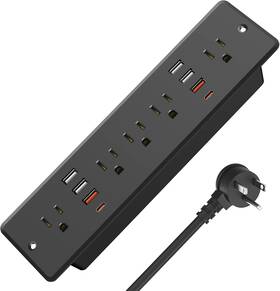 Hhsoet 445024113184 13 In 1 Recessed Power Strip Flat Plug Fast Charging Furniture Outlet Wi