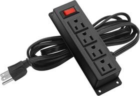 Hhxh 445043111178 Wall Mount Power Outlet Strip 4 Mountable With Switch Under