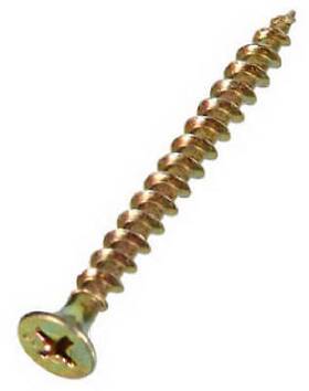 40894 Hillman Fasteners 5 Pack - Multi-use Screws Flat Phillips Gold 3- Inch X #8 50-pk. -40894