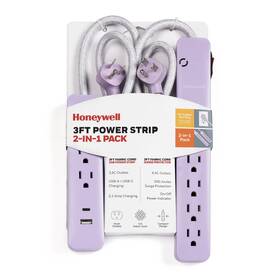 Hw-psfb2-579w Honeywell 6 Ac Outlets 3 2 Usb Sockets - Pink