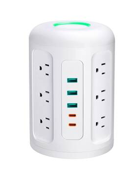 1500j Hoyoki 768484464304 Newest Pd 20w Usb C Power Strip Tower With 12 Widely Spaced Ac Outlets