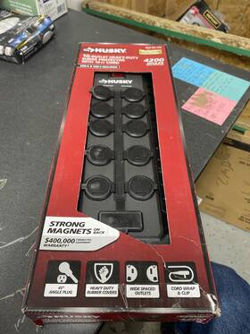 Ylpt-155 Husky 10 Ft. 14/3 Surge Protector With Usb Ports Black