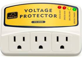 Hvac Yellow Hat 727219255877 Voltage Protector 3 Outlet Plug In Surge For Home Appliance 120v 12a