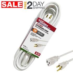 00297 Hyper Tough Cable De Extensi N El Ctrica 15 Pies 16awg Para Exteriores Y Interior En Oferta