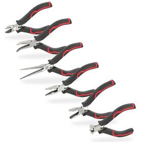 41114 Hyper Tough 6-piece Mini Pliers Set With Soft Grip Handles Gift For Mom