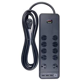 2480-joule Hyper Tough Ps1017f-1c 10b Indoor 10outlet 10ft Surge Protector Protection New Style