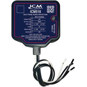 Icm518 Icm Controls Split-phase Surge Protection Device For 240vac