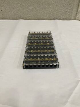 89-509 Ideal Lot Of 5 Terminal Strip Shorting Block 8-pole 22-6 Awg