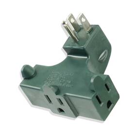 Iit 039593268153 26815 Right Angle Wall Tap - 3-outlet Splitter Ul Listed Behind