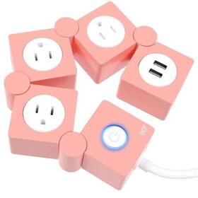 Yun-dong-99 Ijoy Flexible Power Strip - 3 Ac Outlets And 2 Usb Charging Assorted Colors