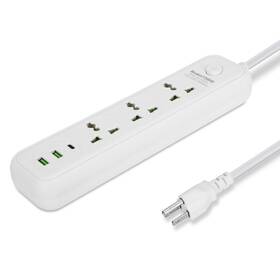 Imountek 717971904939 Power Strip With 5.9ft Extension Cord 3 Ac Outlets And 2 Usb A Ports 1 C Port