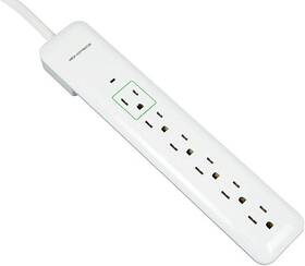 Inc. 313055454460 6 Outlet Slim Surge Protector Power Strip - 540 Joules With Power/circuit Break