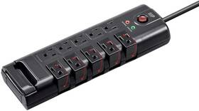 Inc. 445012120125 10 Outlet Rotating Surge Protector Power Strip - 2880 Joules Heavy Duty Cord 8