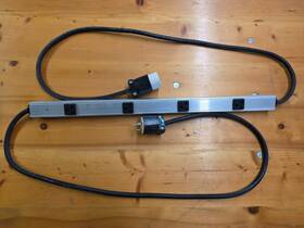12l2000-36 Industriaplex Industrial Aluminum Power Strip W. 4 Outlets And L5-20p L5-20r Connector Plugs