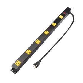 Inland 012405032005 Proht 6 Outlet Power Strip 03200 With 3ft Cord Metal Housing 125v/15a L