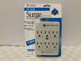 Intermatic 078275031784 Tv/vcr 6 Outlet Surge Protector 330 Joules Emi/rfi Noise Filter Nib
