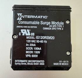 Intermatic 078275143678 Module For Smart Guard Surge Protector 1g120rsm20 Nib